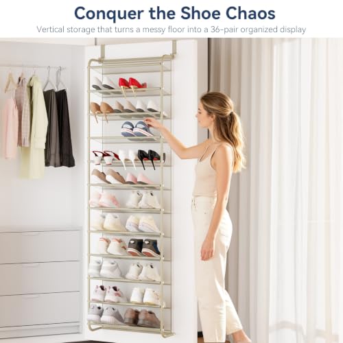 36 Pair Over the Door Shoe Rack