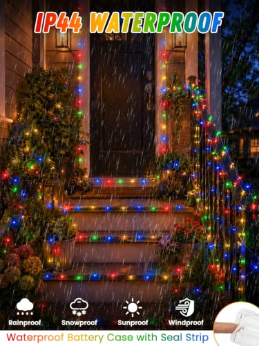 2 Pack 100 LED Fairy Lights Battery Operated with Remote