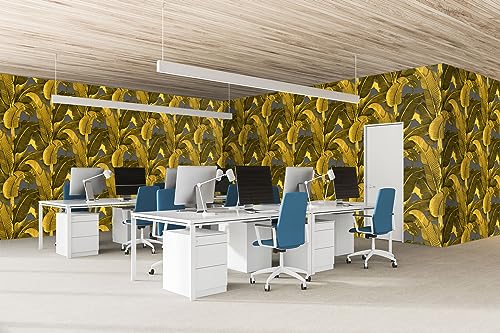 Vintage Gold Banana Leaf Bathroom wallpeper Living Room Bedroom Tropical Plant wall Mural