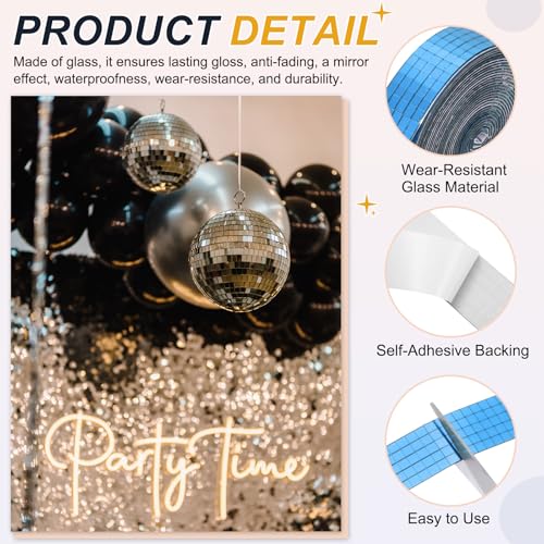 5x5mm Self Adhesive Mirrors Mosaic Tiles (5000 unidad)