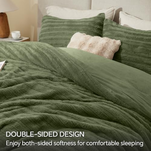 Faux Fur King Size Comforter Set