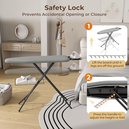 Ironing Board with Iron Rest