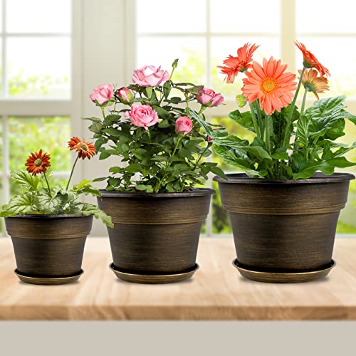 Plant Planters Pots Set of 4 Pack 13 Inch (4 Count)