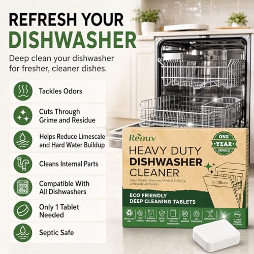 Washing Machine Cleaner + Dishwasher Cleaner Bundle (18 Count)