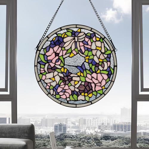 Handcrafted Stained Glass Window Panel