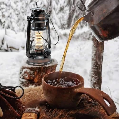LED Vintage Lantern Metal Hanging Hurricane 12 LED Dimmer Switch Warm White Battery Operated Lantern Power Outage Indoor Camping Lighting Outdoor Brooklyn Decoration