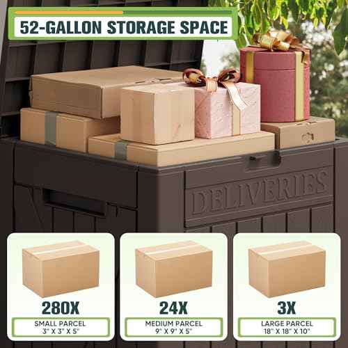 52 Gallon Large Outdoor Package Delivery Box