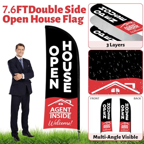 44 Pcs Open House Signs for Real Estate (44 Count)