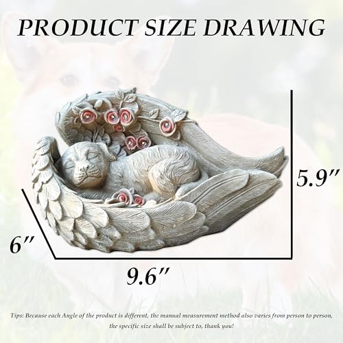 Solar Dog Garden Statues Outdoor Décor
