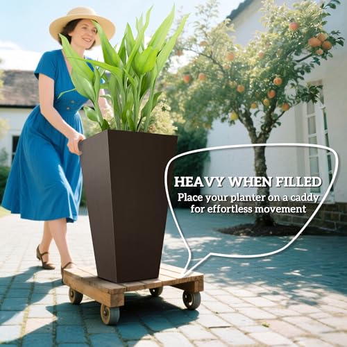 28 in Tall Planters for Outdoor Plants (3 Count)