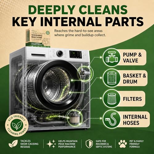 Heavy Duty Washing Machine Cleaner & Descaler (12 Count)