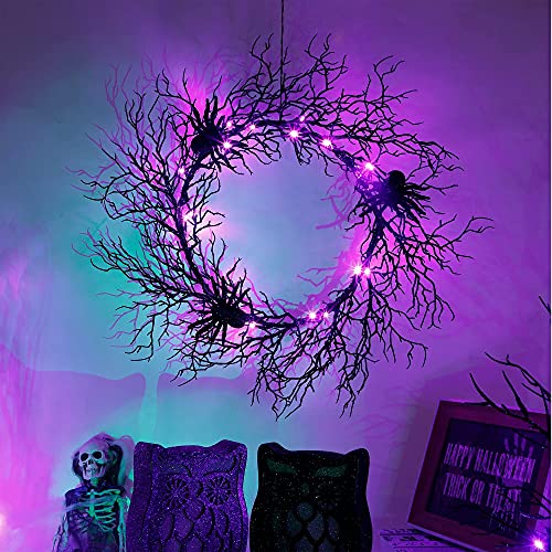 24" Halloween Wreath for Front Door Halloween Decorations Outdoor