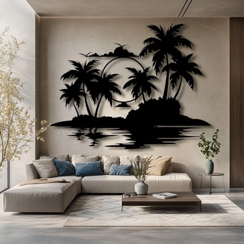 Palm Tree Metal Wall Art