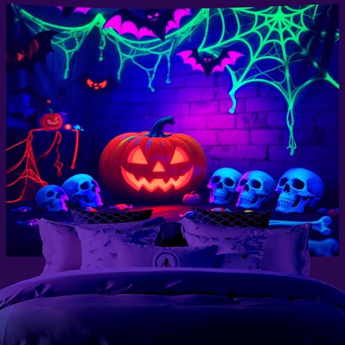 UV Reactive Halloween Tapestry