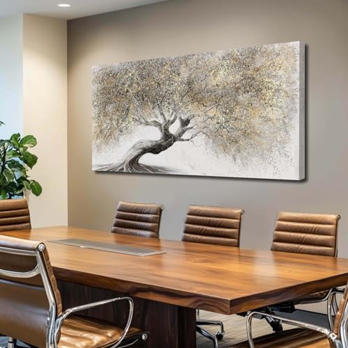 Gold Tree Landscape Wall Art