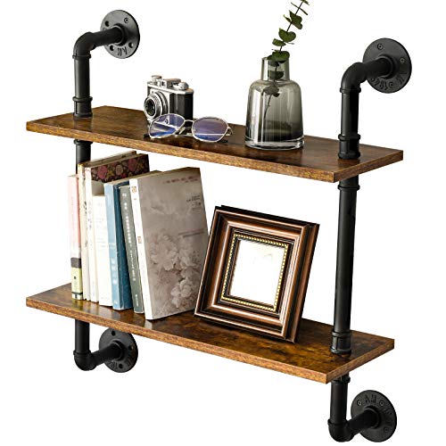 2 Tiers Industrial Pipe Shelves