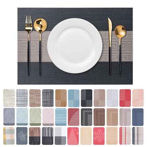 Placemats Set of 6 Washable Indoor (6 Count)