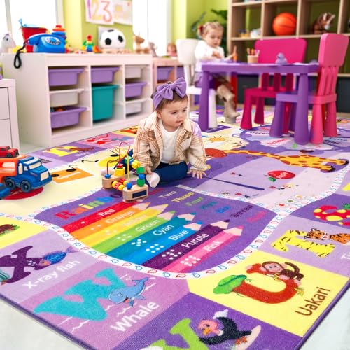 BENRON 3x5 Playroom Rug for Kids Washable
