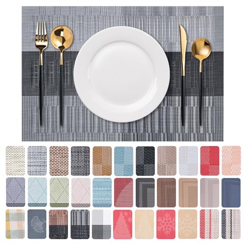 Placemats Set of 6 Washable Indoor (6 Count)