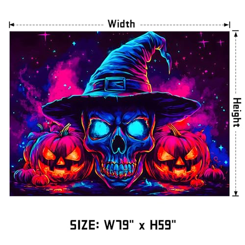 UV Reactive Halloween Tapestry