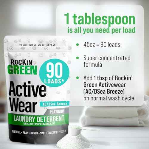 Active Wear Laundry Detergent Powder AC (45 Ounce)