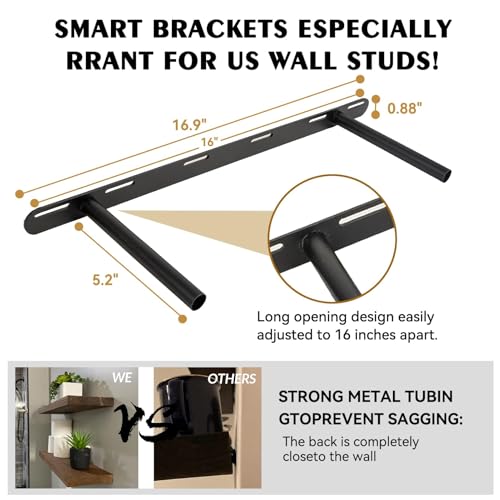 Wood Floating Shelves for Wall 30 inch (2 Count)