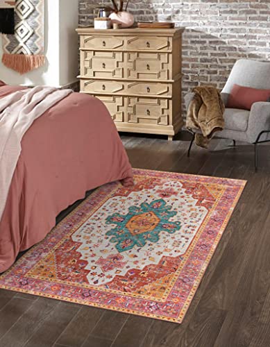 Ultra Thin Washable Vintage Area Rug