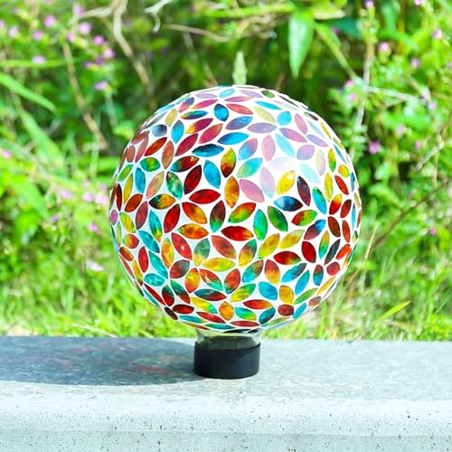 Gazing Balls 8" Glass Gazing Ball Sphere for Garden Outdoor Decor