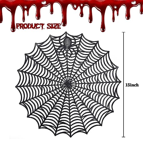 6 Pcs Halloween Spider Web Placemats (6 Count)