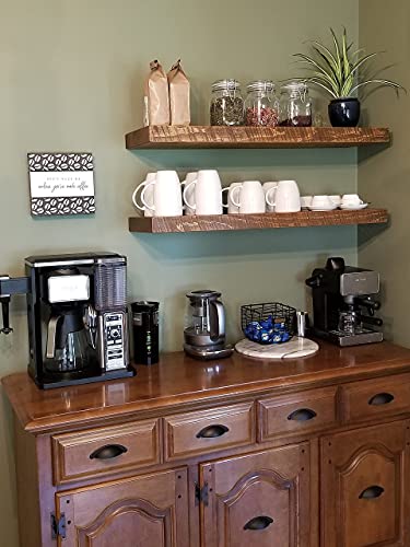 42 Inch Wooden Floating Shelves for Wall