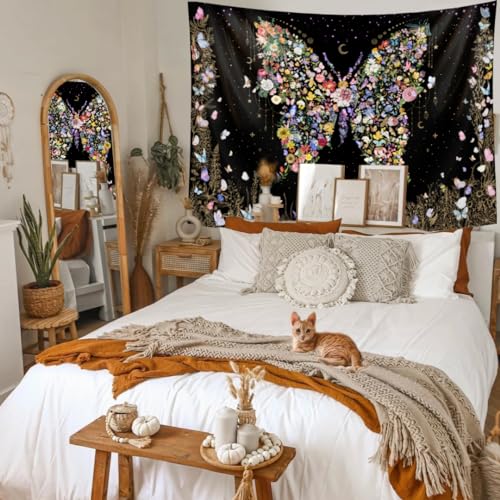 Floral Tapestry Wall Hanging Cute