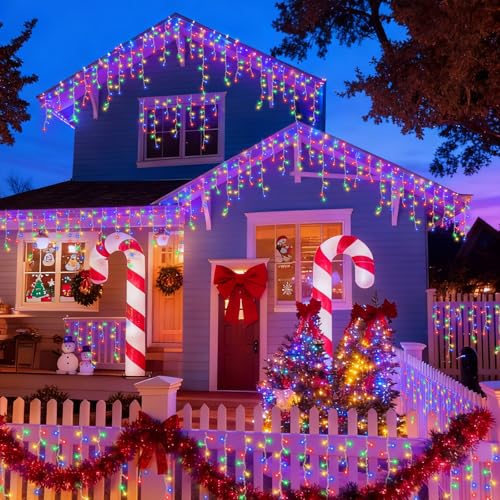 33ft 400 LED Icicle Christmas Lights Outdoor Waterproof (33 Foot)