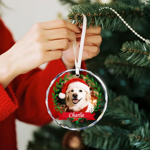 Personalized Dog Ornaments for Christmas Tree with Photo