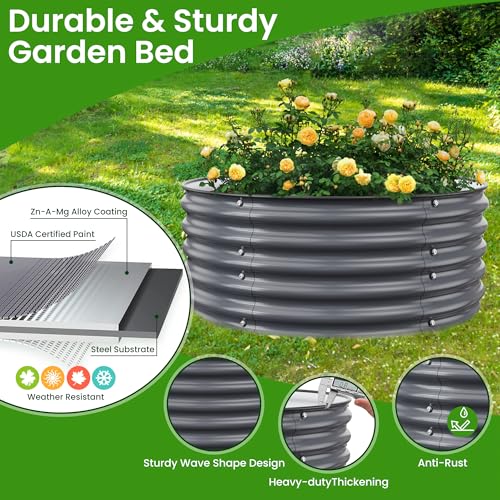 Round Raised Garden Beds