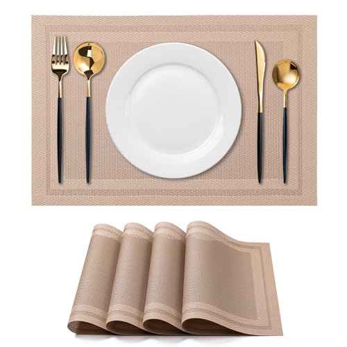 Placemats Set of 4 Washable Indoor (4 Count)
