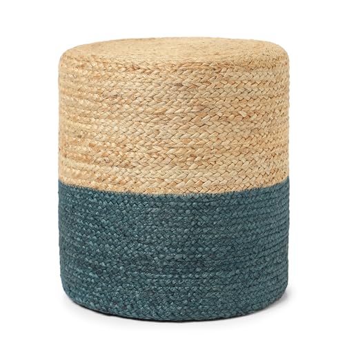 Jute Braided Pouf Ottoman