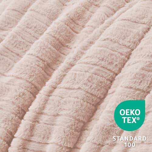 Faux Fur Queen Comforter Set