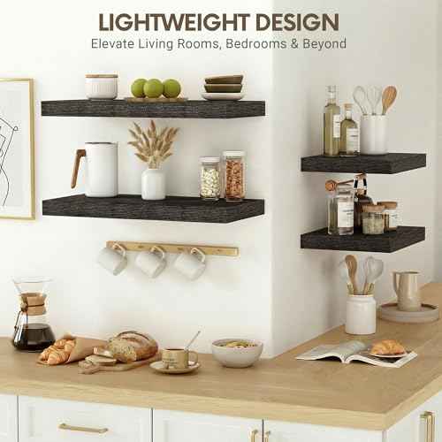 10 Inch Deep Floating Shelves 30x10” Set of 2 (2 Count)