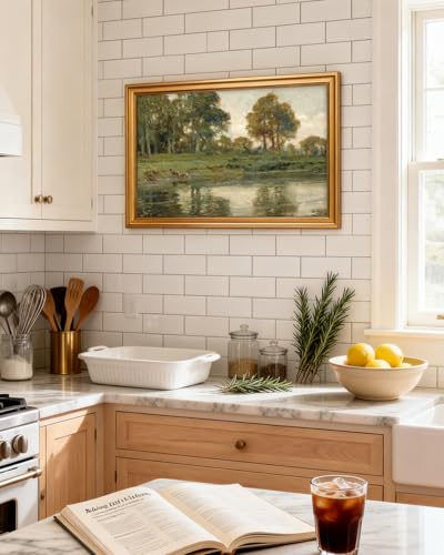 Vintage Large Framed Wall Art for Living Room