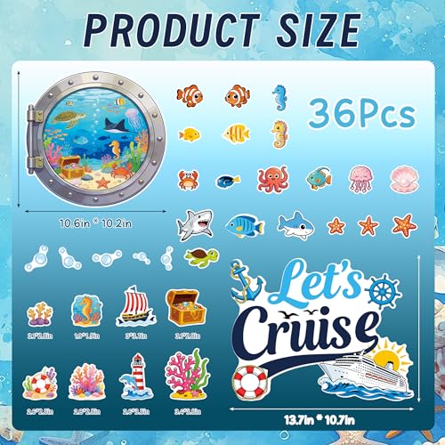 Glow in The Dark Cruise Window Wall Stickers