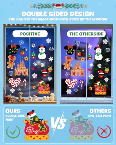 Christmas Window Clings Decorations