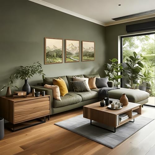 Framed Mountain Wall Art for Living Room