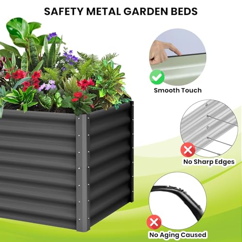 Galvanized Raised Garden Beds 6x3x2 FT (2 Count)