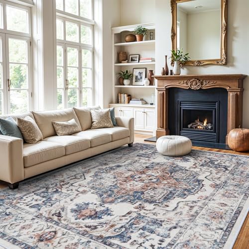 Washable Large 9x12 Area Rug