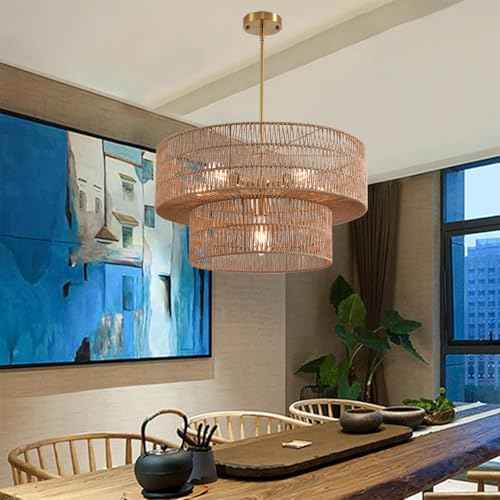 17.72" Boho Chandelier Light Fixture