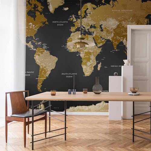 Wall Mural World Map 98x69 in (47.14 Sq Ft)