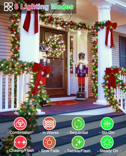 40FT 120 LED Christmas Lights Outdoor