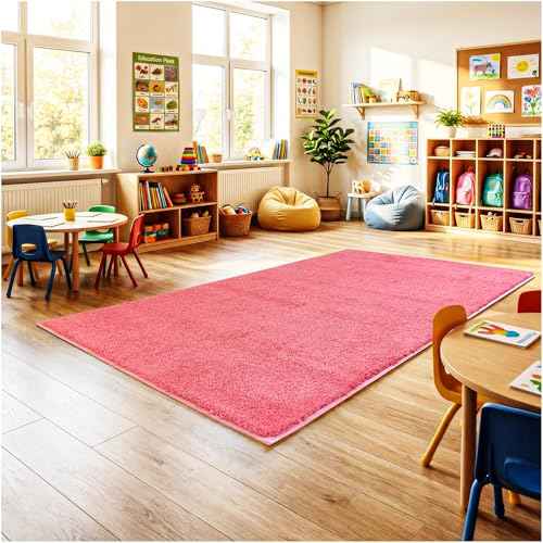 Soft & Colorful 9' x 9' Kids Classroom Area Rug