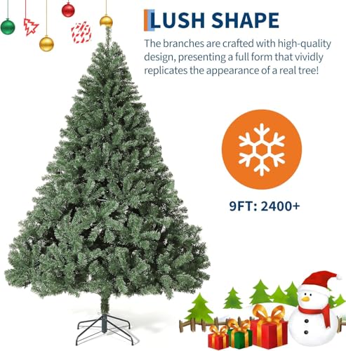 9 ft Artificial Christmas Tree Prelit