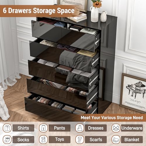 Black Malm Dresser for Bedroom